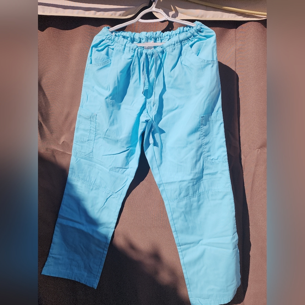 Butter Soft Light Blue Scrub Bottoms